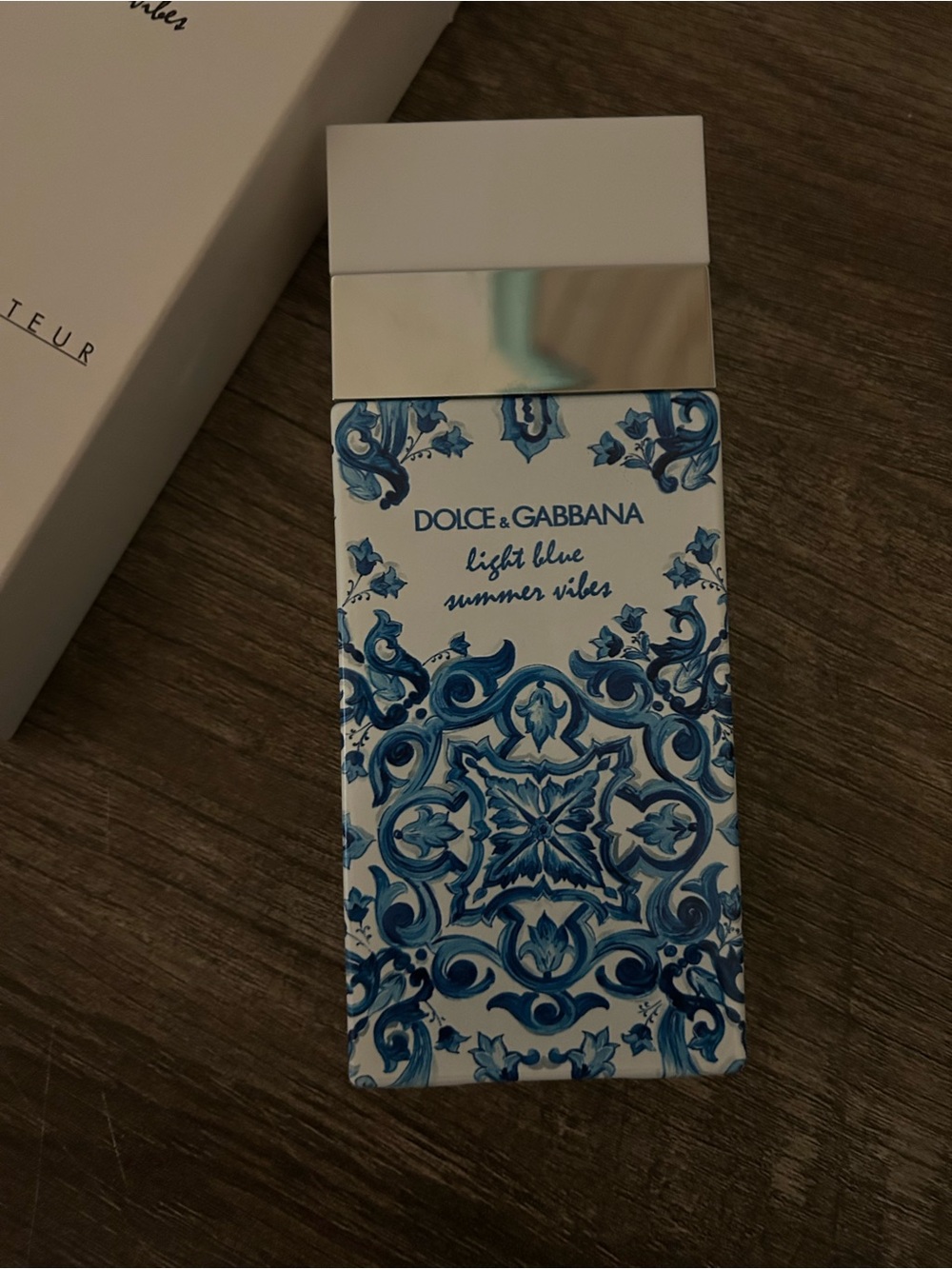 Dolce & Gabbana Light Blue Summer Vibes - Blue & White Decorative Bottle